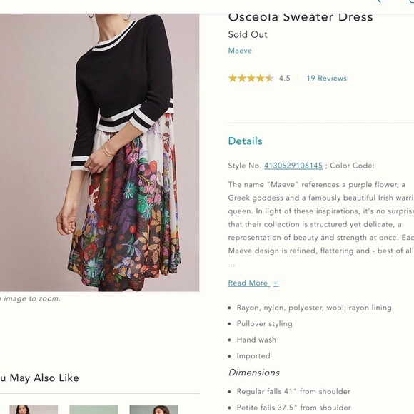 Anthropologie Maeve Osceola Sweater Dress Large - Picture 4 of 10